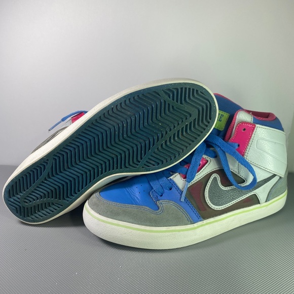 NIKE Ruckus 2 High LR,Skateboard Shoes, Gray - Grau (Grey/Blue/Orange) Size 5 Y - Picture 6 of 6
